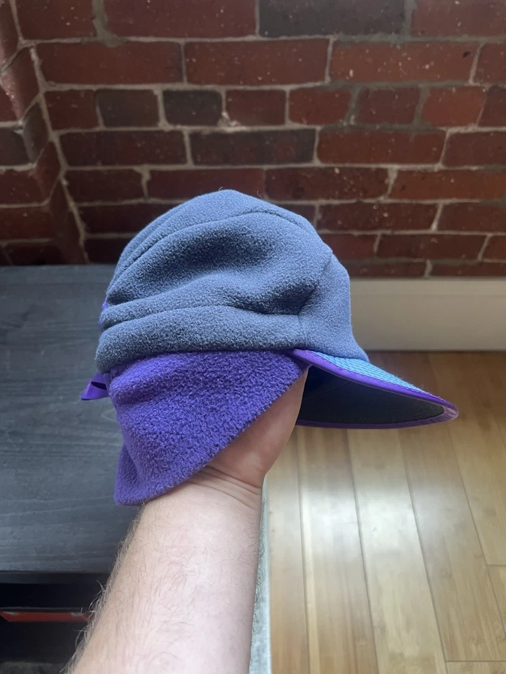 Sombrero grande vintage Patagonia polar Pato Bill Synchilla oreja solapa hecho en EE. UU. Foto 3 de 4