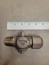 3/4" Mueller 300 Ball Corporation Valve Taper x Male Ips With Copper Compression