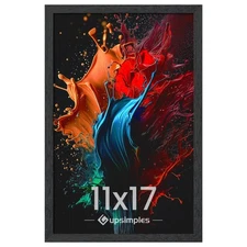 11x17 Picture Frame, Wall Gallery Photo Frames with Engineered Wood, Black 1Pack