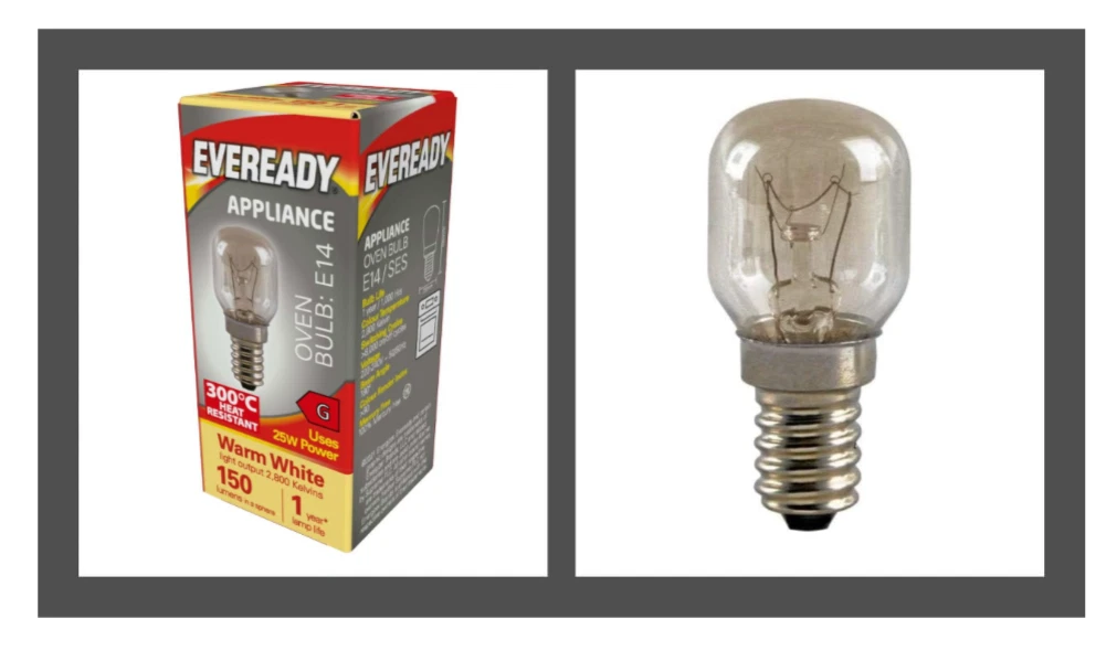 5x Eveready 25W Oven Bulb 300°C Cooker Appliance Lamp Light 25W 240V SES E14 AEG