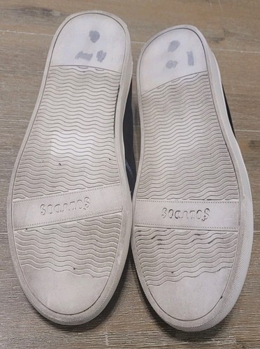 SOLUDOS Anthropologie Women's Size 6.5 Navy Velvet Llama Alpaca Slip-On Sneakers - Picture 6 of 7