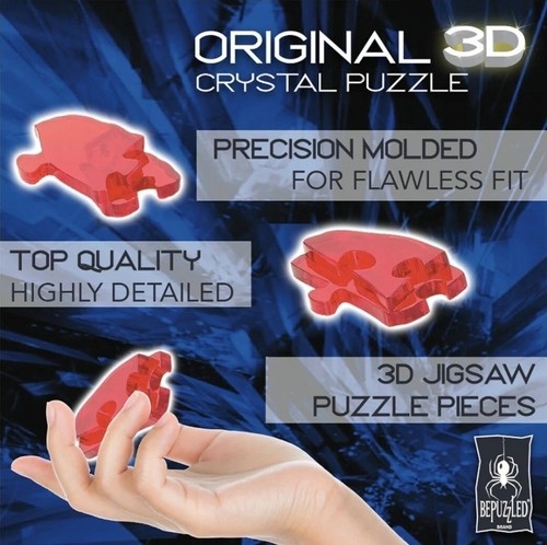 BePuzzled 3D Figurine Crystal Puzzle Minnie Mouse Disney 100 Platinum New - Picture 2 of 6