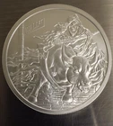 2019 Rate Reaper 2 oz. Silver Shield BU Death of the Dollar Series #18 w/COA, Cu