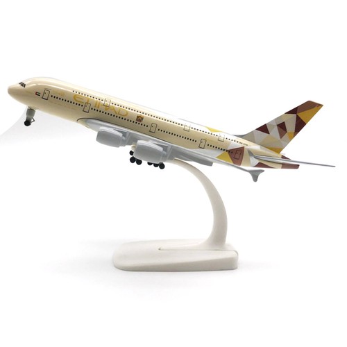 20cm Diecast Alloy 1/300 Scale Etihad Airlines A380 Finished Model Plane - Picture 5 of 10