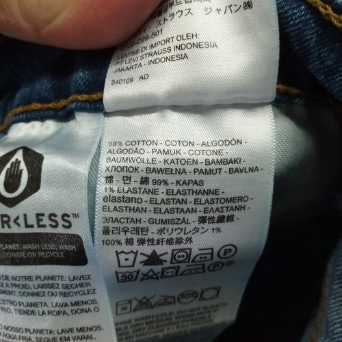 Levi Strauss 527 Mens Bootcut Jeans Dark Wash Denim Size 38x32 - Picture 6 of 8