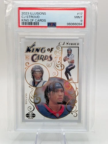 2023 Panini Illusions CJ Stroud RC King of Cards #17 PSA 9 Houston Texans