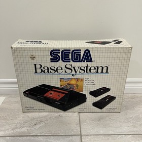 SEGA Master System Base System CIB Console Box 2 Controllers Hang-On Tested Work