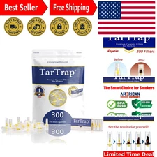 Smoother Sessions with 300-Pack Cigarette Filters - Preserve Flavor & Block Tar