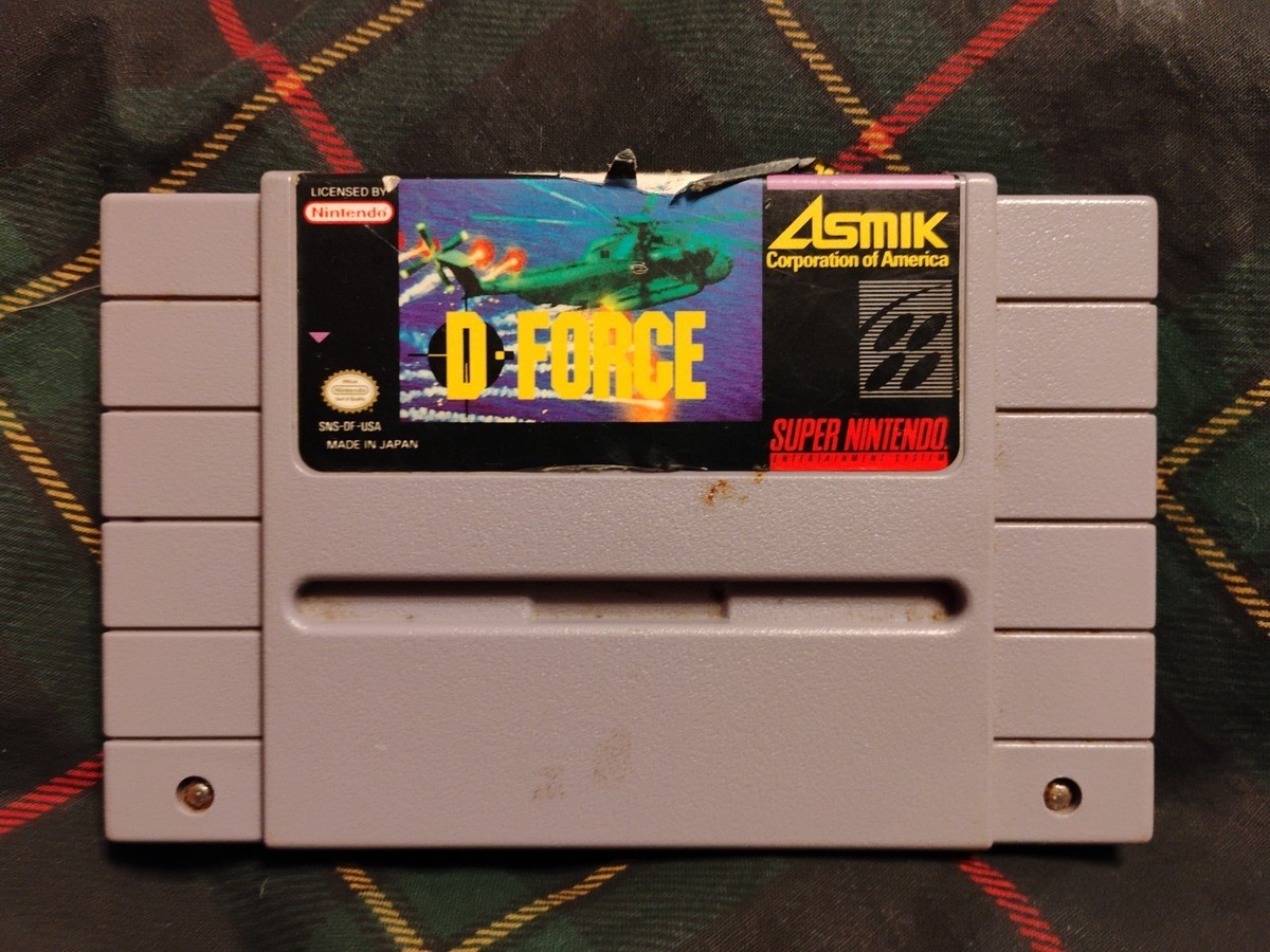 D-Force (Super Nintendo Entertainment System, 1991) for sale