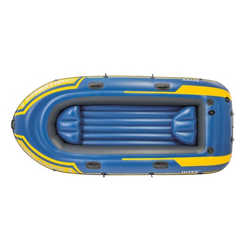 Intex 68370EP Challenger 3 Schlauchboot Floßboot Set mit Pumpe und Rudern, blau - Bild 7 von 12