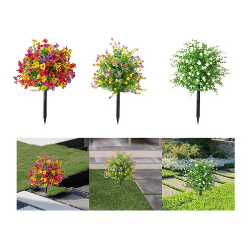 Artificial Flower Fake Plants Reusable Landscape Decorative with Stake - Bild 1 von 22