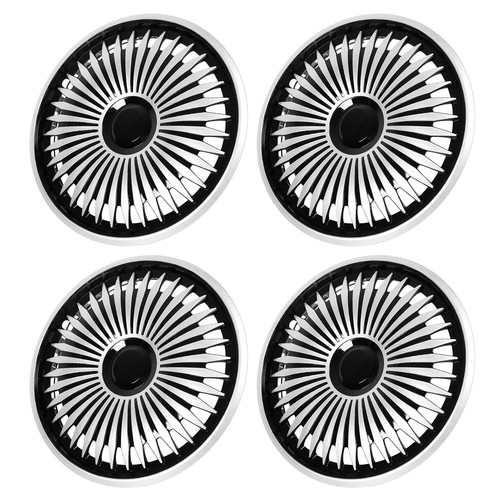 Ι 4Pcs Wheel Rim Skin Cover Hub Silver 15 In Wheel Covers Hub Caps For 500 - Picture 10 of 12