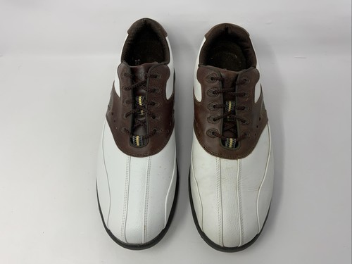 FootJoy FJ Superlites Mens Size 9.5 Saddle Golf Shoes Soft Spike Cleats Sneakers - Picture 4 of 13