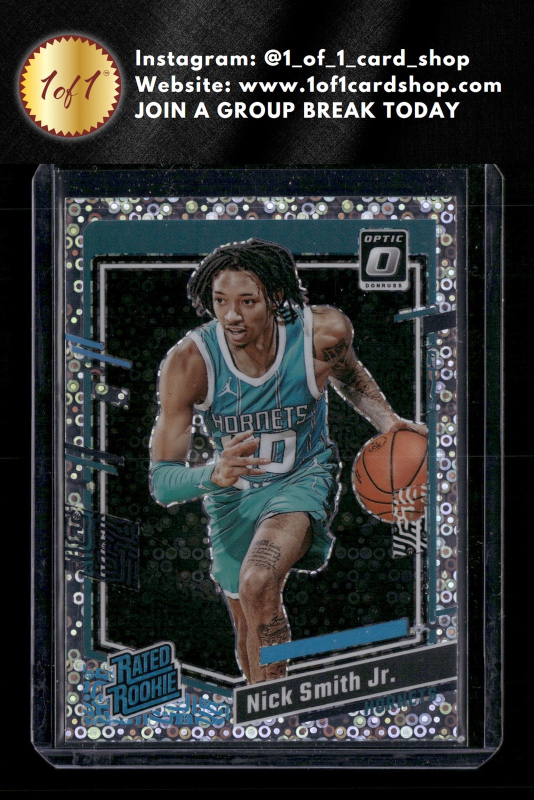 2023-24 Donruss Optic #224 Nick Smith Jr. Fast Break Holo RC RM