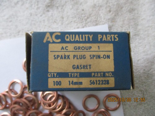 NOS AC SPARK PLUG 14 MM SPARK PLUG SPIN ON GASKETS-PART NUMBER 5612328 - Picture 2 of 6