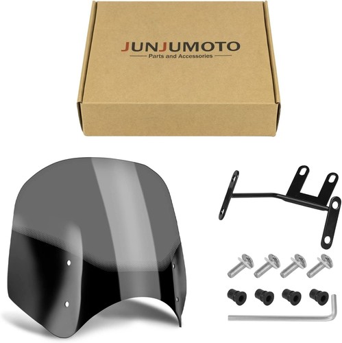 Motorcycle Windscreen w/ Bracket Windshield For Honda Rebel CMX 300 500 2017-24 - Picture 4 of 8
