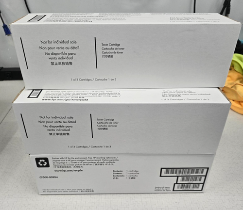 Genuine Sealed New HP 202A Cyan Magenta CF501A 3932C001 Toner LOT - Picture 2 of 2
