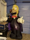 Homer Gemmy Halloween 8’ Feet Vampire Inflatable Lights Up Very RARE Simpsons