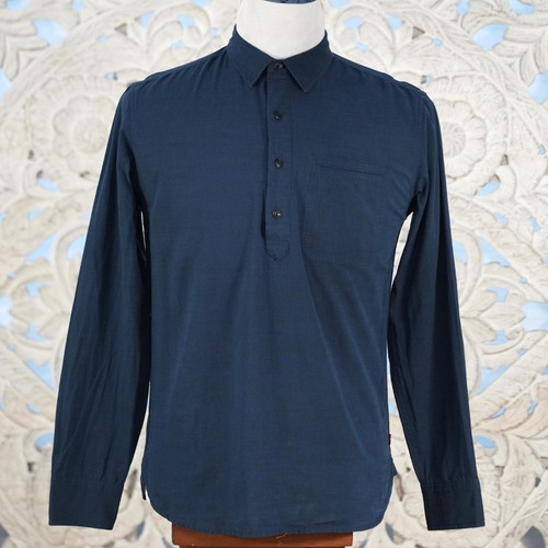 Levi’s Navy 100% Baumwolle Herren Gr. S Langarm Popover Hemd Punktkragen - Bild 1 von 6