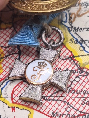 Friedrichs-Orden Ritterkreuz 2. Kl. Miniatur Knopfloch Württemberg Eduard Foehr - Picture 2 of 3