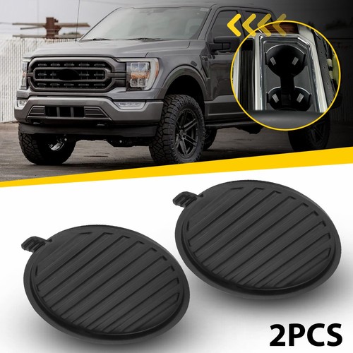 2x Black Cup Holder Anti-Slip Insert Coaster for Ford F150 Expedition 2017-2021 - Picture 11 of 12