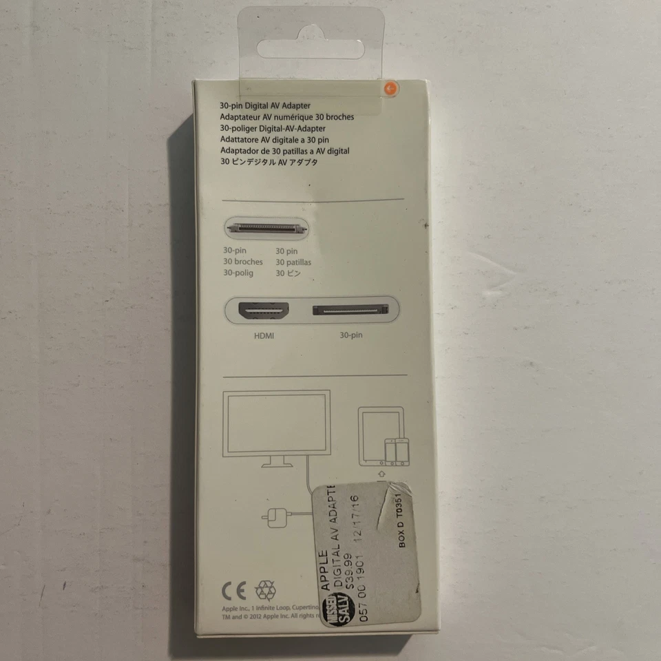 Apple 30pin HDMI Digital AV Adapter A1422 Genuine OEM Connector Authentic(E3024) - Image 2 of 4