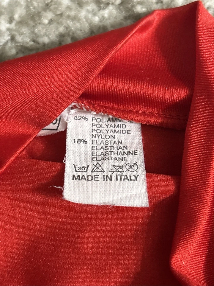 Lote de trajes de ciclismo italianos de colección L/50 rojo amarillo bicicleta de triatlón de una pieza Foto 4 de 4