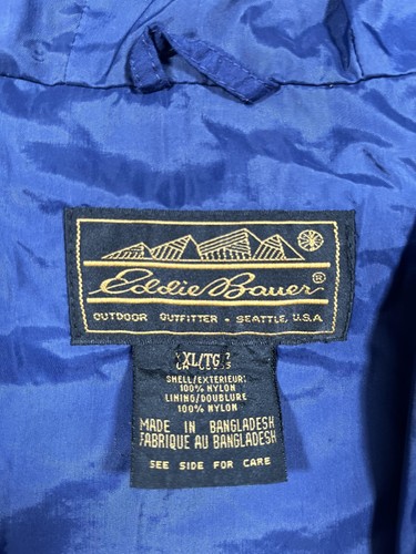 Eddie Bauer Jacke Herren XL gelb GORE-TEX Parka mit Kapuze wasserdicht Regenmantel - Bild 3 von 10