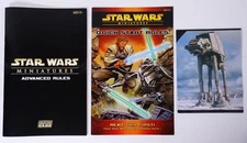 6 Star Wars Miniatures Quick Start & Advance Rules Booklets +Rule Summary slf1