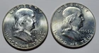 1962-P 1963-D FRANKLIN Half Dollar 50c Cents 90% Silver 2-COIN Lot Hi Grade BUnc