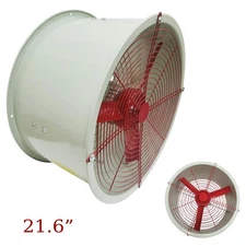 21.6"Cylinder Pipe Axial Flow Fan Explosion-proof Ventilator Exhaust Fan 3354cfm