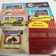 Glenn Miller Danny Kaye Frankie Carle Eddie Miller Carle  10" records lot of 10