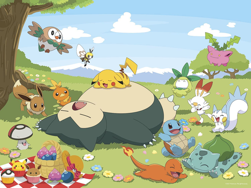Buffalo Games - Pokemon - Pokemon Picnic - 400 Piece Jigsaw Puzzle for Families