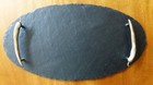 Just Slate Natural Slate Oval Serving Tray