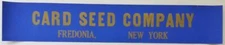 Advertising Poster Original Vintage  Card Seed Company  in Fredonia, New York