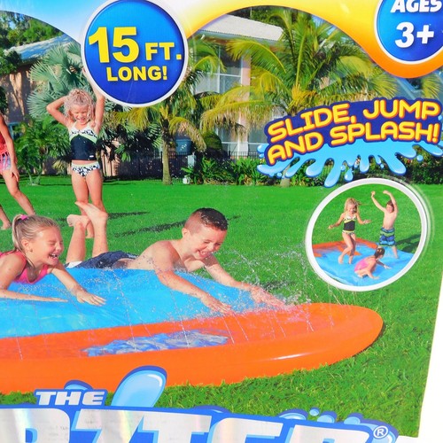 Alfombra de pulverización de agua Blobzter H2GO tobogán salto salpicaduras 15' de largo piscina empapada edad 3+ - Imagen 4 de 10