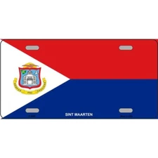 Sint Maarten MINI Size 4"x2.2" License Plate Metal Sign for Home