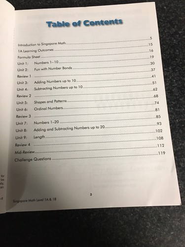 Singapore Math Workbook  Level 1 A & B Appropriate For Students In Grade 2 - Picture 2 of 12
