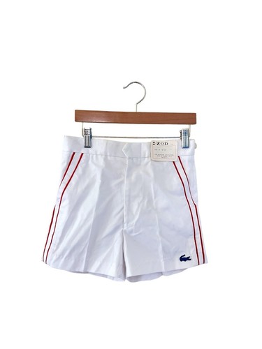 vintage lacoste tennis shorts youth boys size 14 deadstock NWT 80s 27 waist