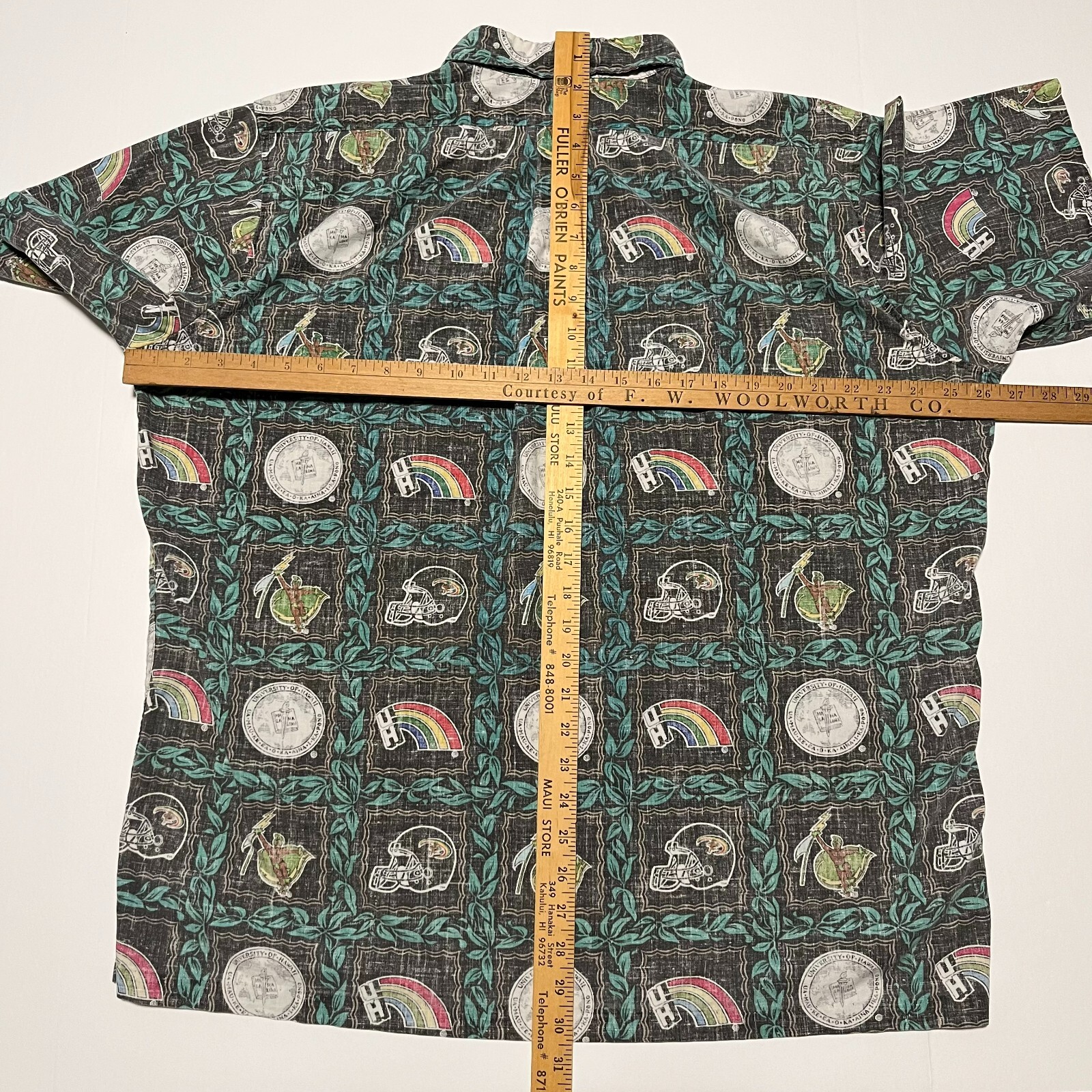 RARE Reyn Spooner XL University of Hawaii RAINBOW… - image 5