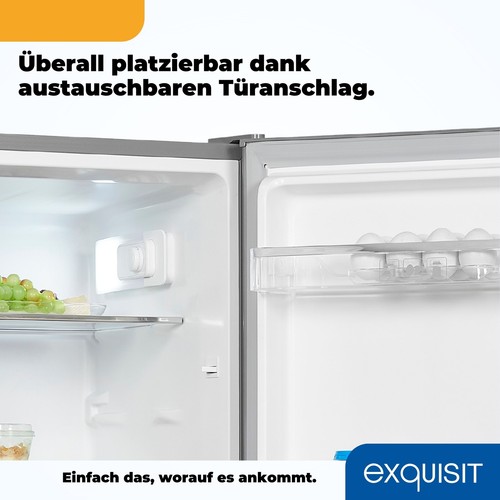 Exquisit Vollraumkühlschrank KS320-V-H-040E inoxlook | 242 l Nutzinhalt - Bild 9 von 9