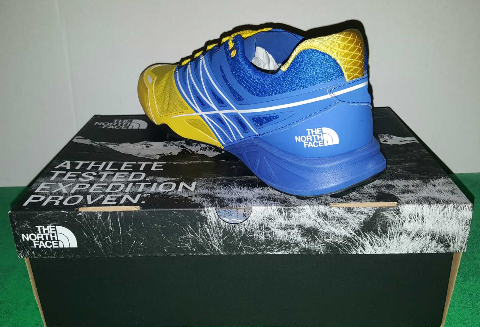 THE NORTH FACE ULTRA MT Scarpa Running Montagna GIALLO/BLUET TG.44 US 10.5 mm285