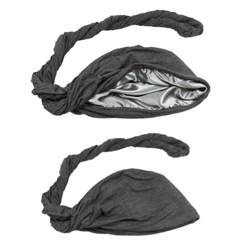 Mens Turban Head Wrap Satin Lined Head Scarf Turban Hijab Hat Cap Cover❥ - Picture 6 of 35