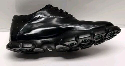 Oakley Tuxedo Genuine Leather Golf Shoes Made in Italy Black Men's Size 10 - Picture 8 of 24