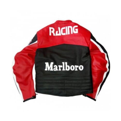 Yamaha Motorcycle Leather Jacket Genuine Leather Motorbike Racing Sports Jacket - Picture 3 of 4
