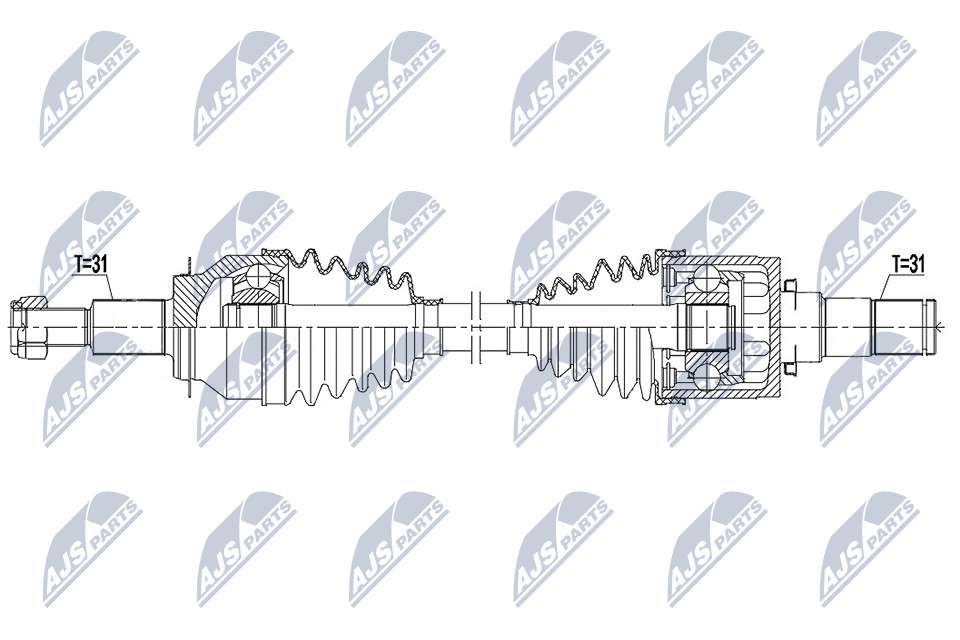 NPW-MZ-080 NTY Drive Shaft for MAZDA