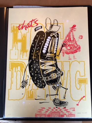 Sheryo & the Yok "That's Some Hotdawg!" S&N Ltd. Ed. Screenprint -Low #1/75 - Picture 2 of 10