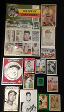 1970s-90s Duke Snider Brooklyn Dodgers 25 cards TCMA CMC Liberty Match Sears RGI