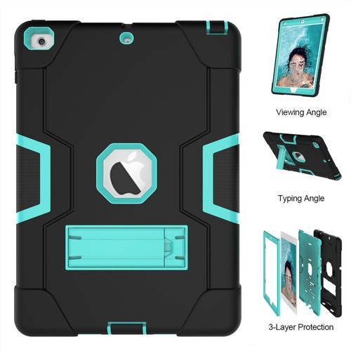 For iPad 9.7" 5th 6th 2017 2018 Shockproof Hard Rubber Hybrid Guard Case Cover - Picture 8 of 22