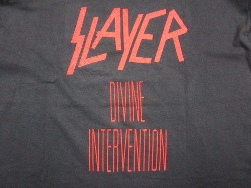 Vintage Slayer Divine Intervention Long Sleeve T Shirt 1990's (XL) Overseas Rare - Picture 12 of 16